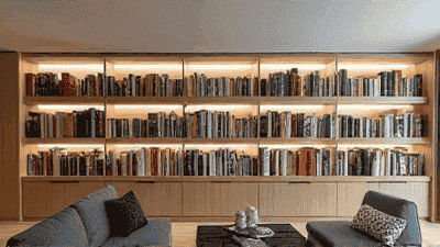 Creative bookshelf design: How to turn books into indoor artworks